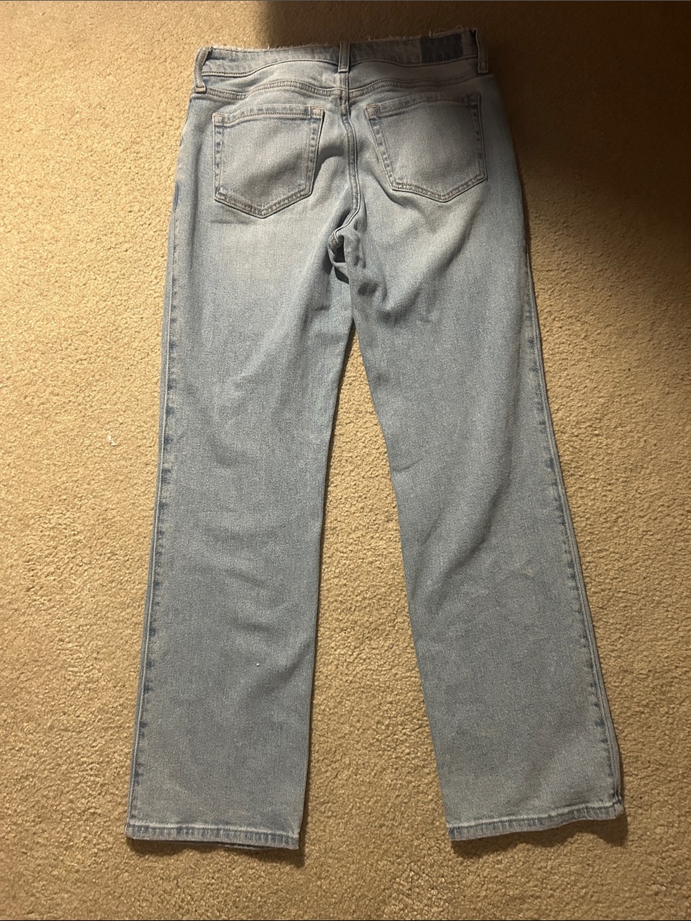 Hollister Pale Blue Straight Leg Women's Jeans - Picture 3 of 3